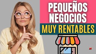 20 Ideas De Pequeños Negocios Rentables🚀 Con Mínima Inversión 👌 [upl. by Lenni867]