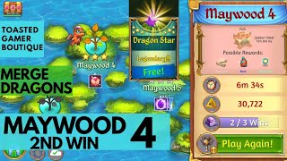 Merge Dragons Maywood 4 • Get Purple Star amp 3 Stars • 2nd Win ☆☆☆ [upl. by Taddeo]