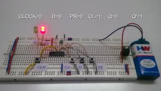 D Flip flop Circuit Truth Table amp Working [upl. by Nawtna803]