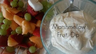 Marshmellow Fruit Dip 3 Ingredient Recipe [upl. by Yslehc59]