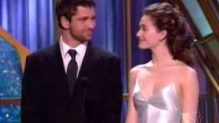 Emmy Rossum amp Gerard Butler at Critics Choice Award 2005 [upl. by Zobe]