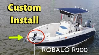 Custom Install Minn Kota Terrova 36v 72” 112lb on a Robalo R200 [upl. by Ley498]