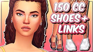 The Sims 4  MAXIS MATCH SHOE COLLECTION  Custom Content Showcase  Links [upl. by Jann]