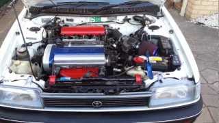 AE94 Toyota Corolla 4AGE 20V Silvertop  Engine clicking sound [upl. by Naltiac206]