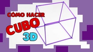 Manualidad escolar muy fácil Cubo 3D [upl. by Saber]