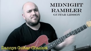 Midnight Rambler  The Rolling Stones  Blues Rock Guitar Lesson [upl. by Goodrow]