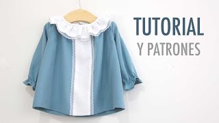 DIY Cómo hacer vestido niña patrones gratis [upl. by Attenreb]