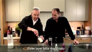 aerolatte  milk frother makes three layer caffè latte macchiato [upl. by At]