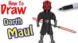 How to Draw Darth Maul [upl. by Thatcher]