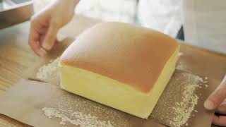 Taiwanese Castella Cake Recipe  SUPER EASY [upl. by Gerome]