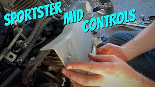 Winging a sportster mid control install [upl. by Burk]