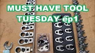 MUST HAVE TOOL TUESDAY Ep1 Crowfoot wrenches crowsfeet crowsfoot [upl. by Ellennoj70]