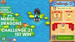 Merge Dragons Challenge 21 • 1m57s On 1st Win ☆☆☆ [upl. by Willabella]