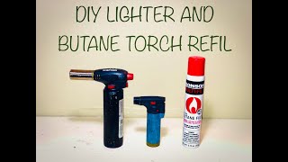 How To Refill Lighter and Butane Torches DIY [upl. by Talyah]