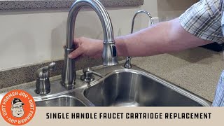 Delta Single Handle Faucet Cartridge Replacement [upl. by Joacima673]