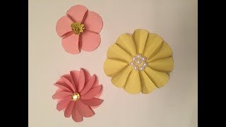 DIY Flores de cartulina o papel fáciles económica y hermosas [upl. by Thynne]