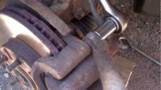 How to lubricate caliper slider pins [upl. by Chapin48]