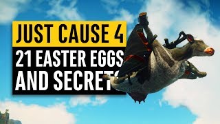 Just Cause 4  21 Secrets and Easter Eggs [upl. by Nauqat213]