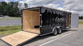 Enclosed Car Hauler Trailer 85x20 Standard 10K GVWR [upl. by Mikaela588]