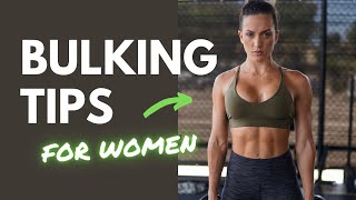 Muscle Building Tips for Women – BULKING 101 [upl. by Aonian176]