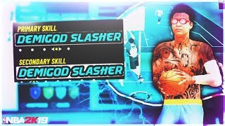 The BEST SLASHER BUILD and ANIMATIONS in NBA2K19 [upl. by Maro]