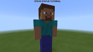 Steve statue in Minecraft Tutorial READ DESC [upl. by Sikata]