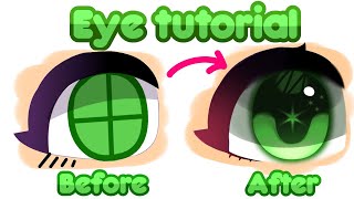 Eye Shading TUTORIAL  Gacha Club  IbispaintX [upl. by Venable]