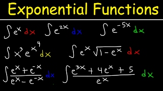 Integrating Exponential Functions By Substitution  Antiderivatives  Calculus [upl. by Victorine]