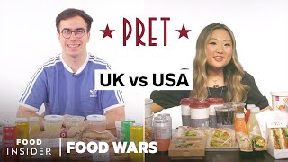 US vs UK Pret A Manger  Food Wars [upl. by Adimra]