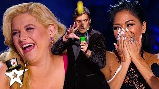 Judges CANT STOP Laughing At Funny Magician  Magicians Got Talent [upl. by Wehttam]