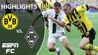 Borussia Dortmund vs Borussia Mgladbach  Bundesliga highlights  ESPN FC [upl. by Roselia]