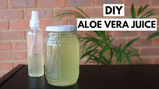 HOW TO MAKE ALOE VERA JUICE  DIY Aloe Vera Juice for Natural Hair [upl. by Iras472]