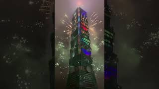 Taipei 101 Fireworks 2023  Taiwan Feuerwerk [upl. by Aillimac]