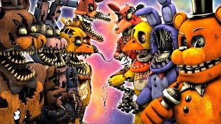 SFM FNaF Nightmare VR vs Withered [upl. by Aknaib]