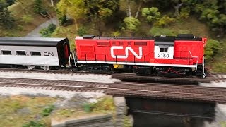 Rapido HO Scale MLW RS18 and CNVIA Tempo Train [upl. by Ellehcir]