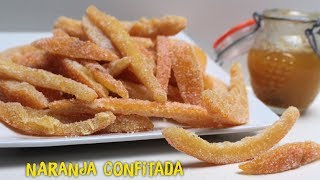 NARANJA ESCARCHADA O CONFITADA  Receta Rápida y Fácil [upl. by Ained47]