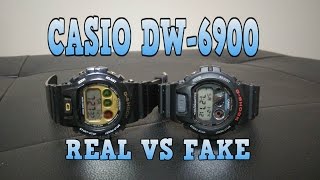 Casio GShock DW6900 Real vs Fake  Buyers Beware [upl. by Jan]