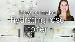 How to Make a DIY Hydrating Rose Toner [upl. by Meehaf]