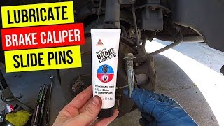 How To Properly Lubricate Brake Caliper Slide Pins Jonny DIY [upl. by Seftton]