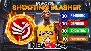 BEST SHOOTING SLASHER BUILD NBA 2K24 NEXTCURRENT GEN CONTACT DUNKING OVERPOWERED BUILD NBA 2K24 [upl. by Dnalra]