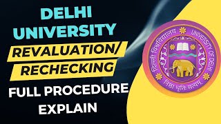 DU SOL Revaluation Rechecking Procedure 2022  Complete Details [upl. by Enaoj106]