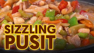 Sizzling Pusit Recipe [upl. by Hilliary]