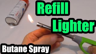 How to refill a lighter Butane Gas [upl. by Towne]