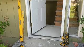 Jeld Wen Front Door Installation  Really crappy products and craftsmanship PART 1 [upl. by Chappie]