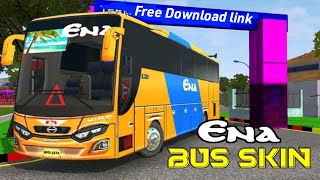 New Ena Bus Skin  Bussid bd bus skin  Bus Simulator Indonesia  Bangladeshi bus game  BD Map mod [upl. by Ahsoek]