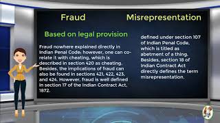 What is Difference Between Fraud amp Misrepresentation [upl. by Henleigh29]