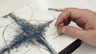 Encaustic with Oil Pastels and Incised Lines [upl. by Tegdig561]