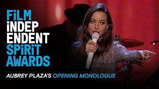 Aubrey Plazas Opening Monologue at the 35th Film Independent Spirit Awards [upl. by Desberg]