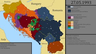 Breakup of Yugoslavia and Yugoslav Wars [upl. by Purpura]