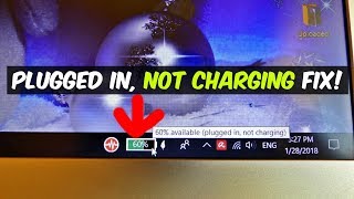 LAPTOP PLUGGED IN NOT CHARGING FIX [upl. by Harifaz]